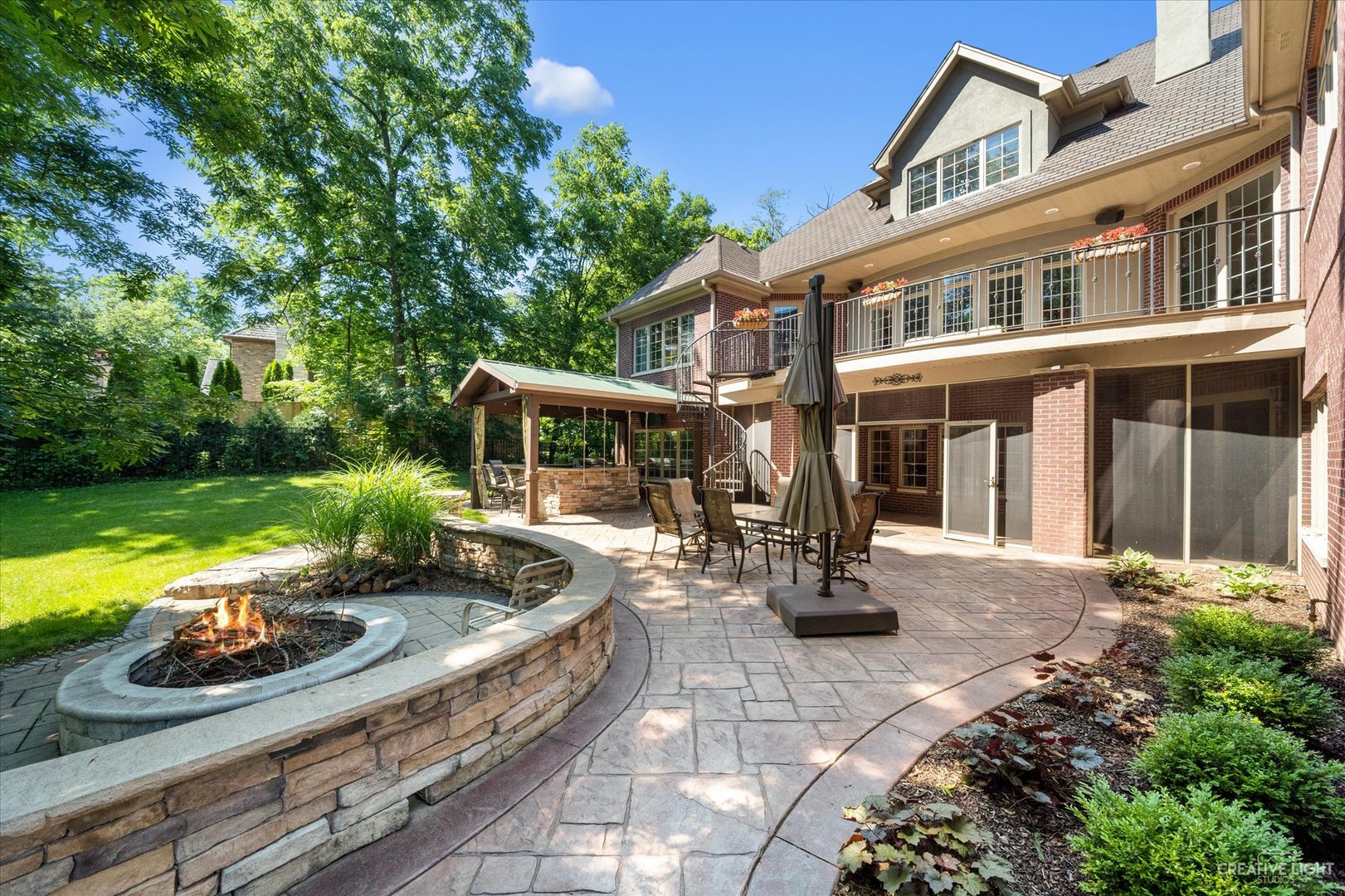 521 Chatfield Road New Lenox, IL 60451 - Photo 44 of 48 a view of a house with backyard sitting area and garden