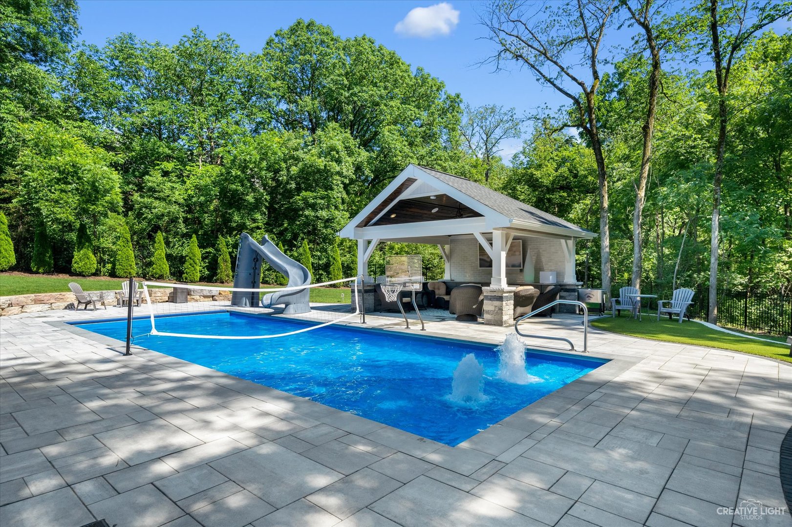 521 Chatfield Road New Lenox, IL 60451 - Photo 5 of 48 a view of a house with swimming pool and sitting area