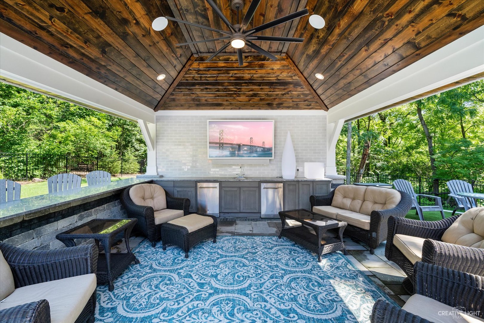 521 Chatfield Road New Lenox, IL 60451 - Photo 7 of 48 a outdoor living space with patio furniture and a potted plant