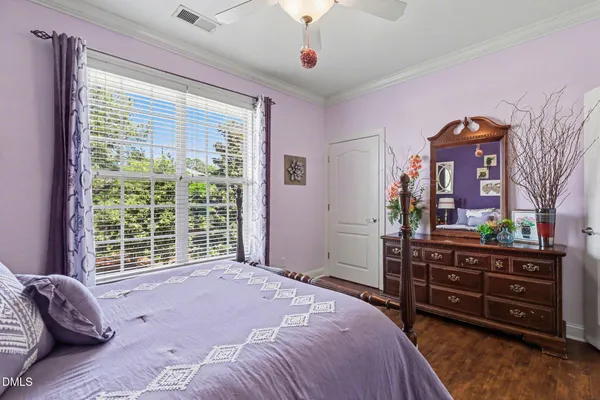 a view of livingroom with furniture and wooden floor