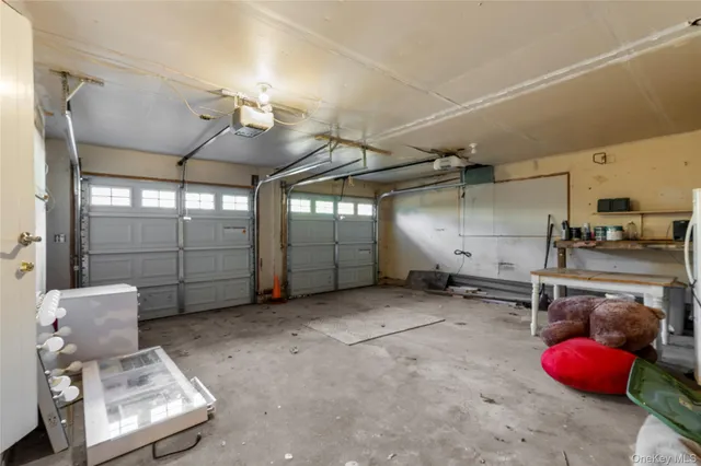a view of a room with wooden walls