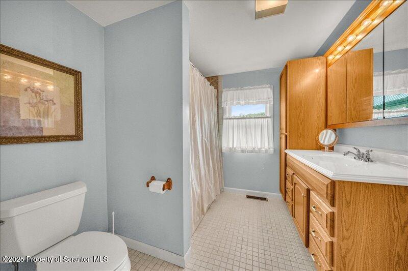 3886 Bow Bridge Road Friendsville, PA 18818 - Photo 27 of 71 a bathroom with a sink a toilet and shower