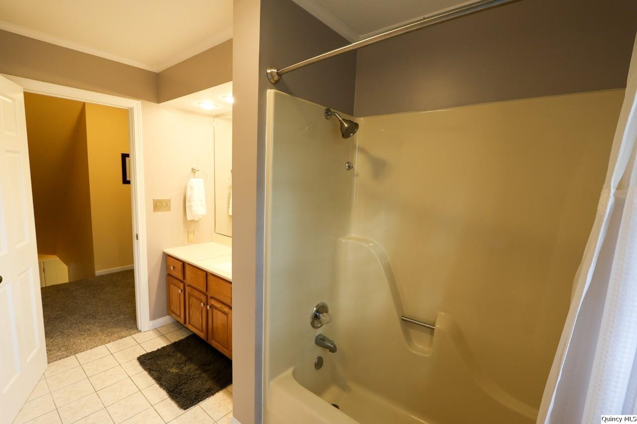 2123 South 30th Street Quincy, IL 62301 - Photo 19 of 36 a bathroom with a glass shower door