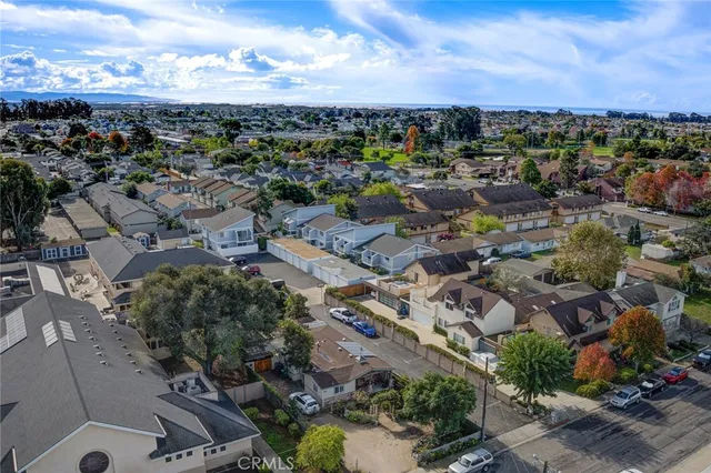 an aerial view of a city