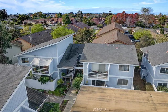 an aerial view of a city