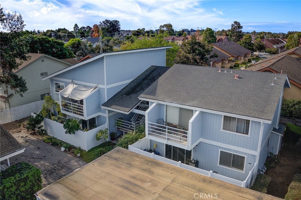 1165 Maple Street, Unit E Arroyo Grande, CA 93420 - Photo 48 of 50 an aerial view of a house with a yard