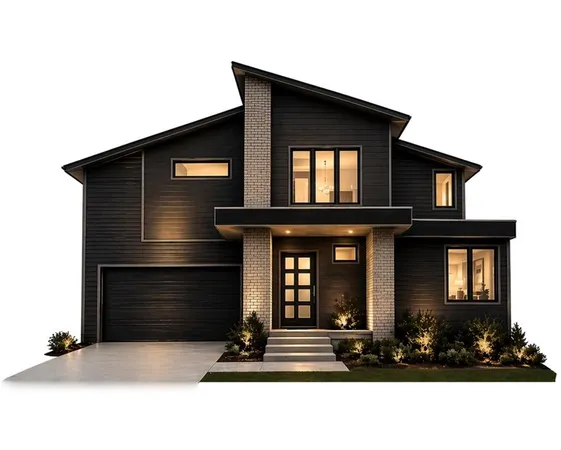 a front view of a house