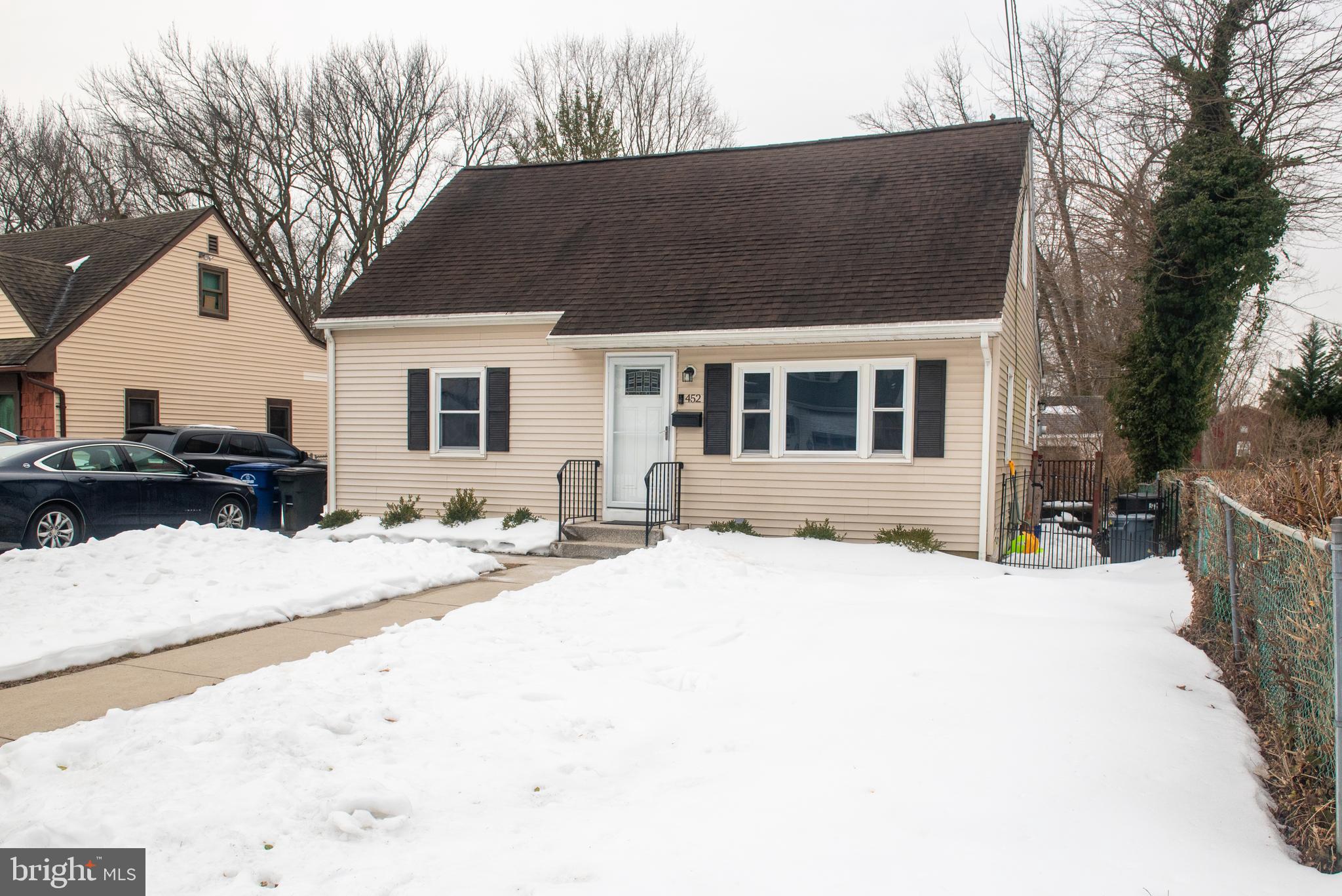 452 Elm Avenue Maple Shade, NJ 08052 - Photo 3 of 31 a view of a house with snow on the road