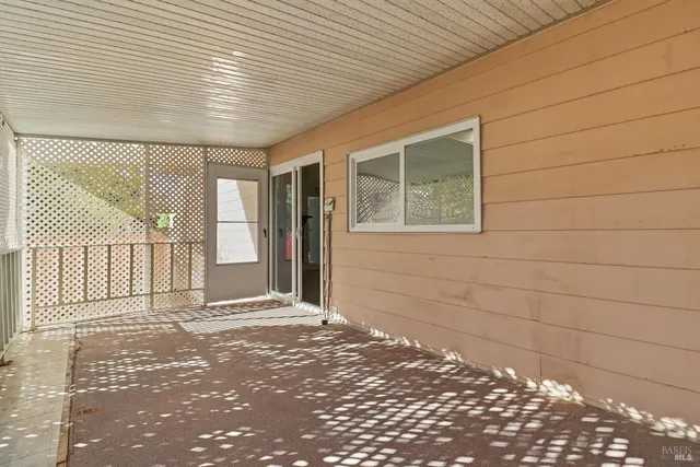 a view of a house with a door