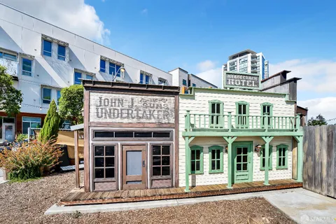 a view of outdoor space with seating