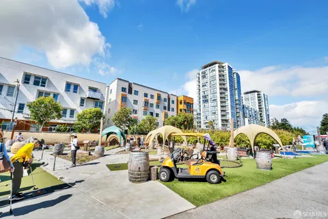 a view of outdoor space with seating area