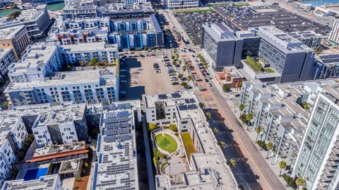 view of hall with wooden floor