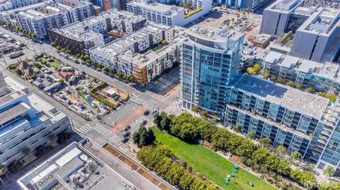a view of a city with ocean view