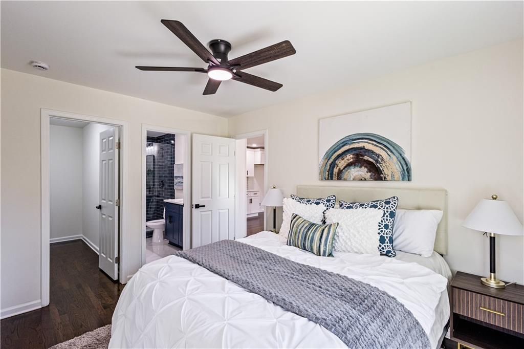 3252 Pinehill Drive Decatur, GA 30032 - Photo 19 of 26 a bedroom with a bed and a dresser