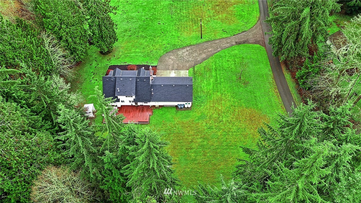 5918 Robe Menzel Road Snohomish, WA 98290 - Photo 8 of 40 an aerial view of a house with a garden