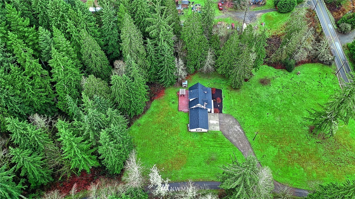 5918 Robe Menzel Road Snohomish, WA 98290 - Photo 10 of 40 an aerial view of a house with a yard