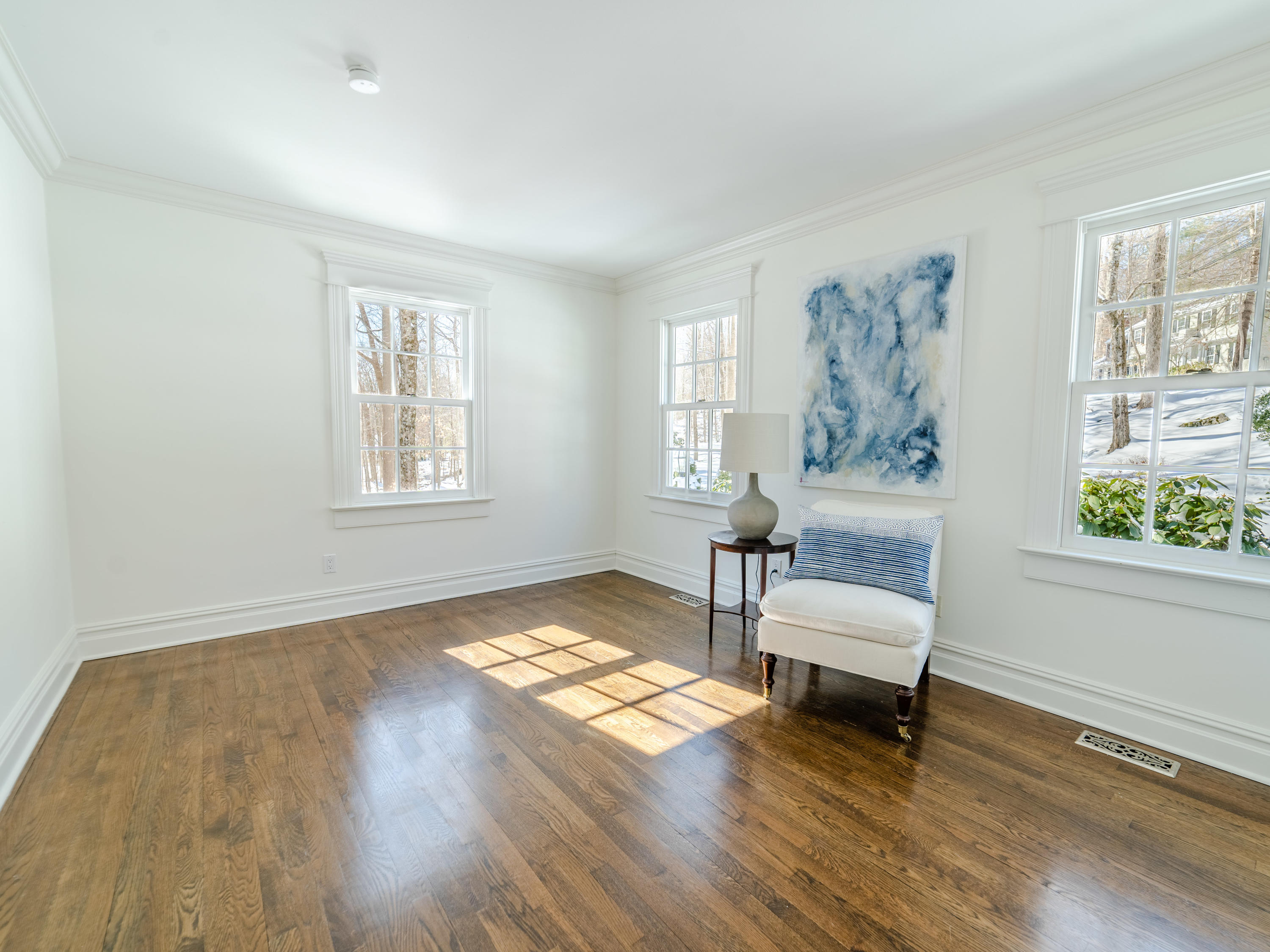 103 Salem Road New Canaan, CT 06840 - Photo 15 of 42 a view of livingroom with furniture and wooden floor