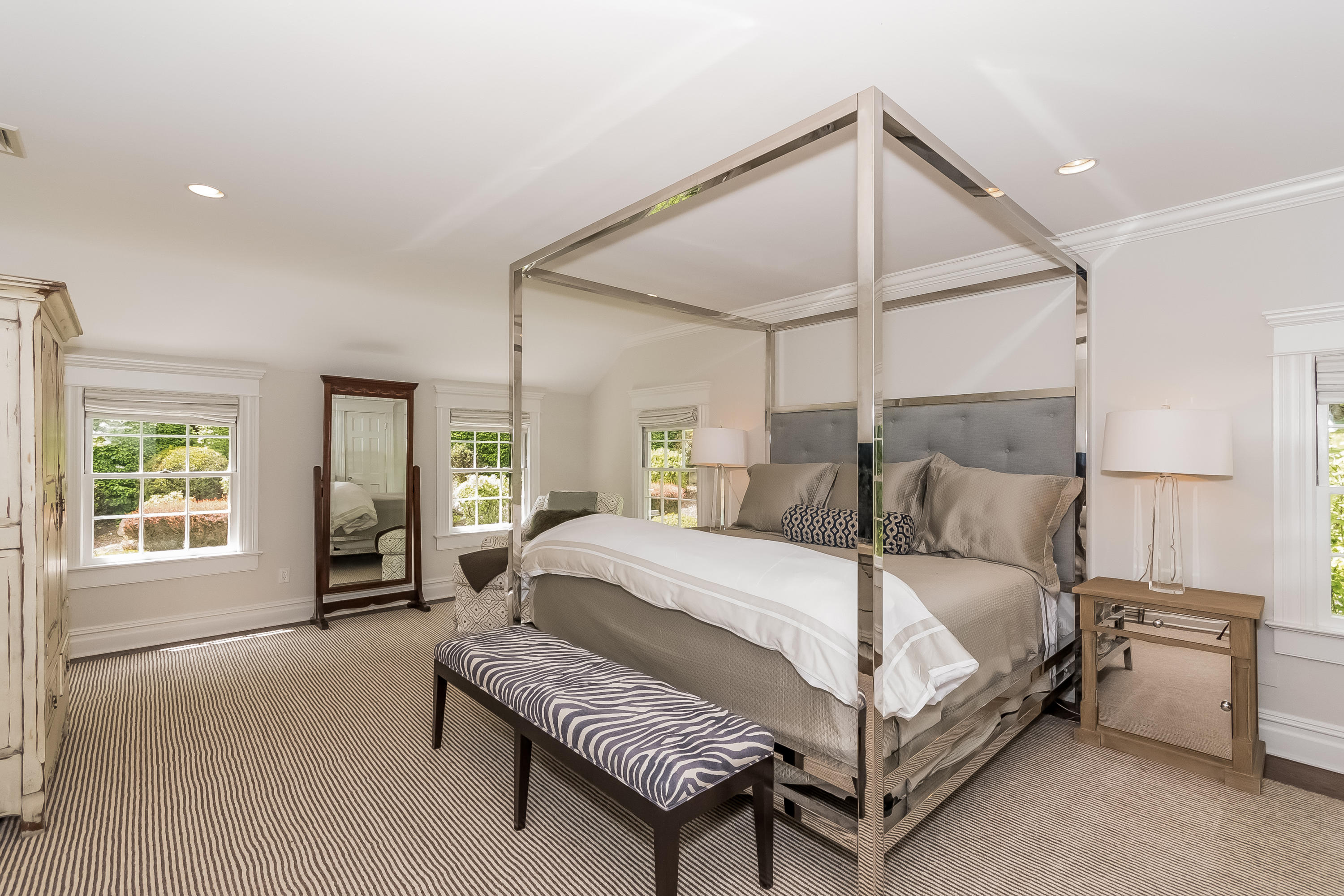 103 Salem Road New Canaan, CT 06840 - Photo 20 of 42 a bedroom with a bed and a large window
