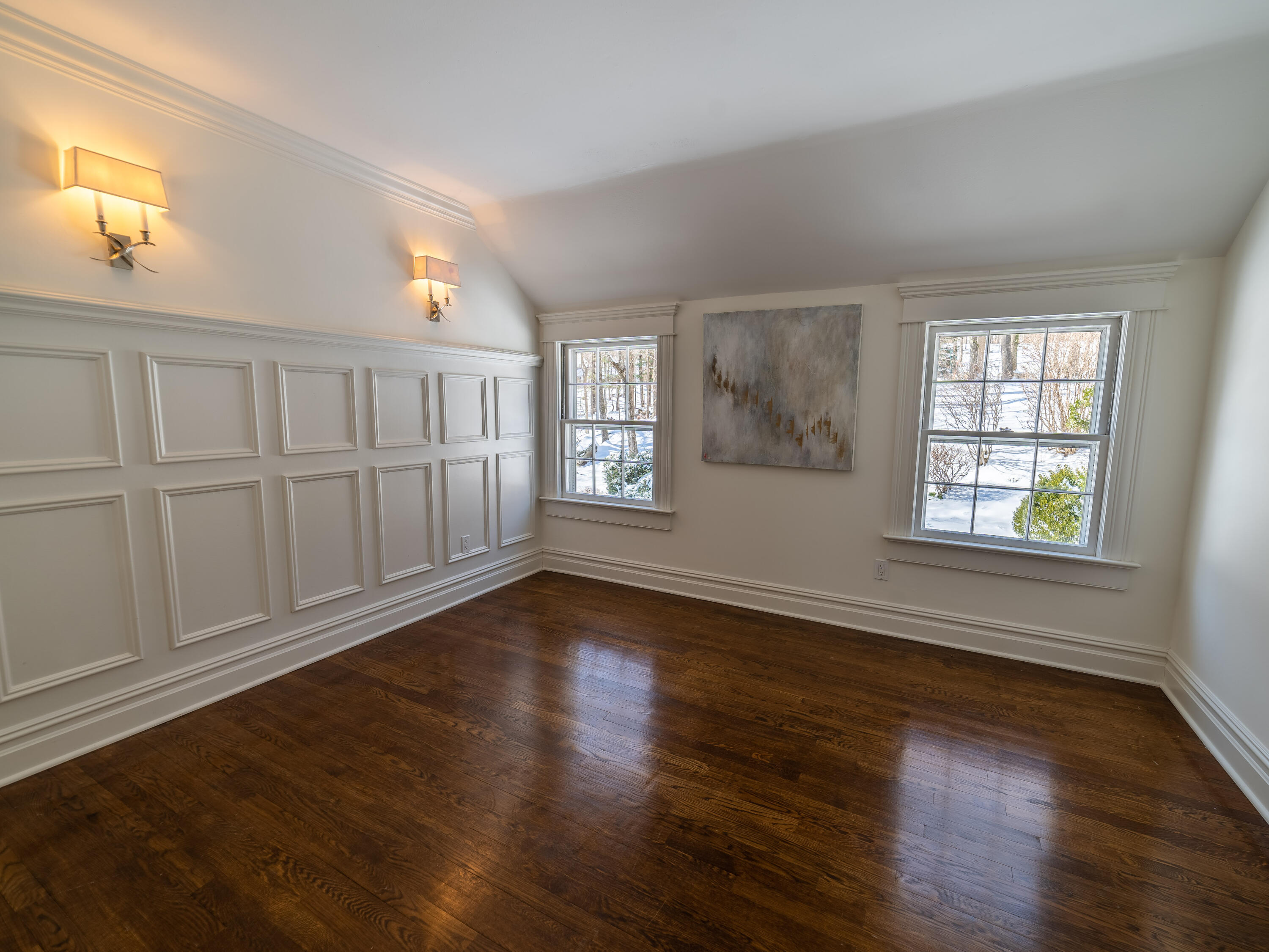 103 Salem Road New Canaan, CT 06840 - Photo 23 of 42 an empty room with wooden floor and windows