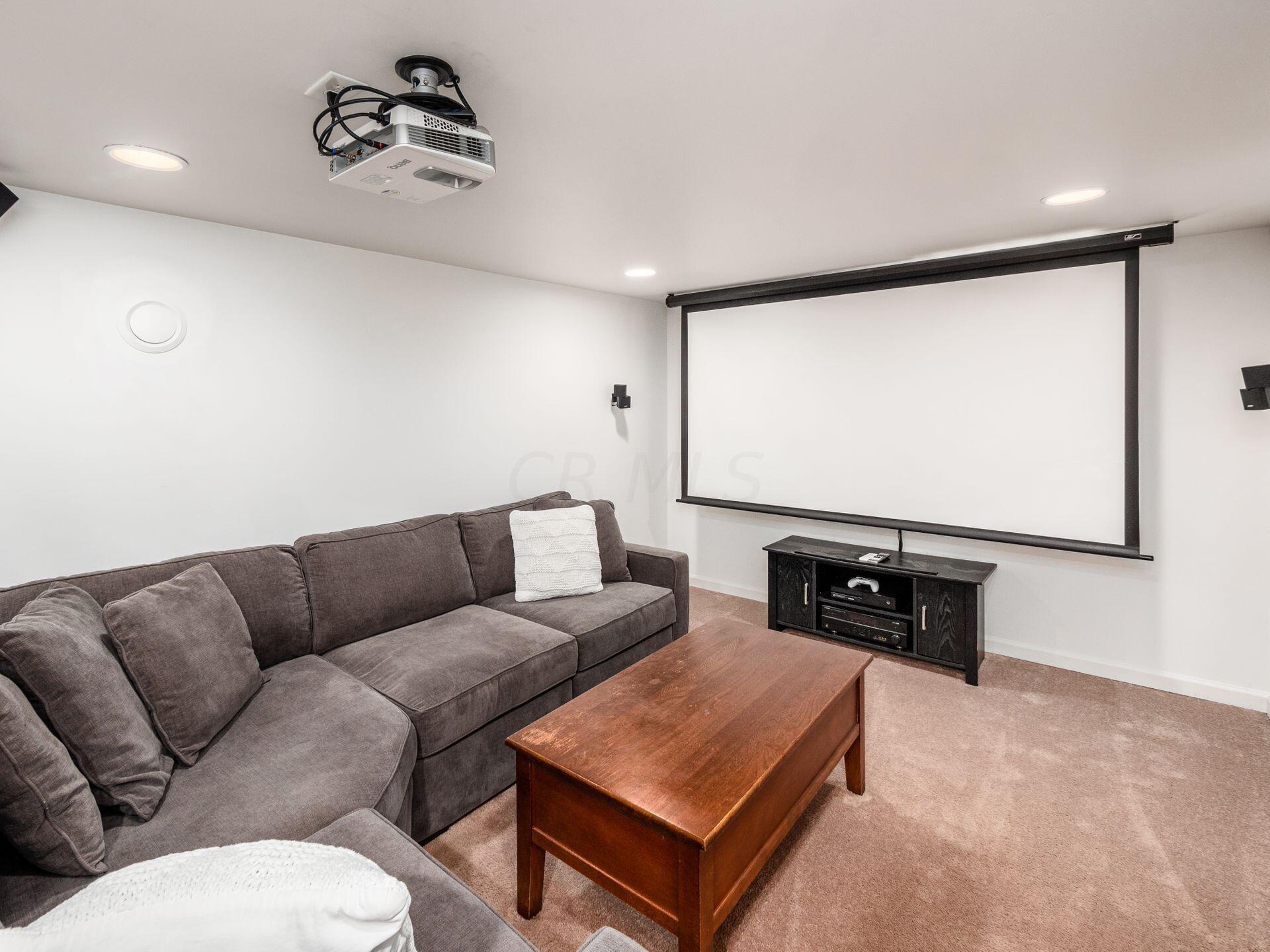 3230 Ainwick Road Columbus, OH 43221 - Photo 30 of 49 Finished Lower Level - Theater Room