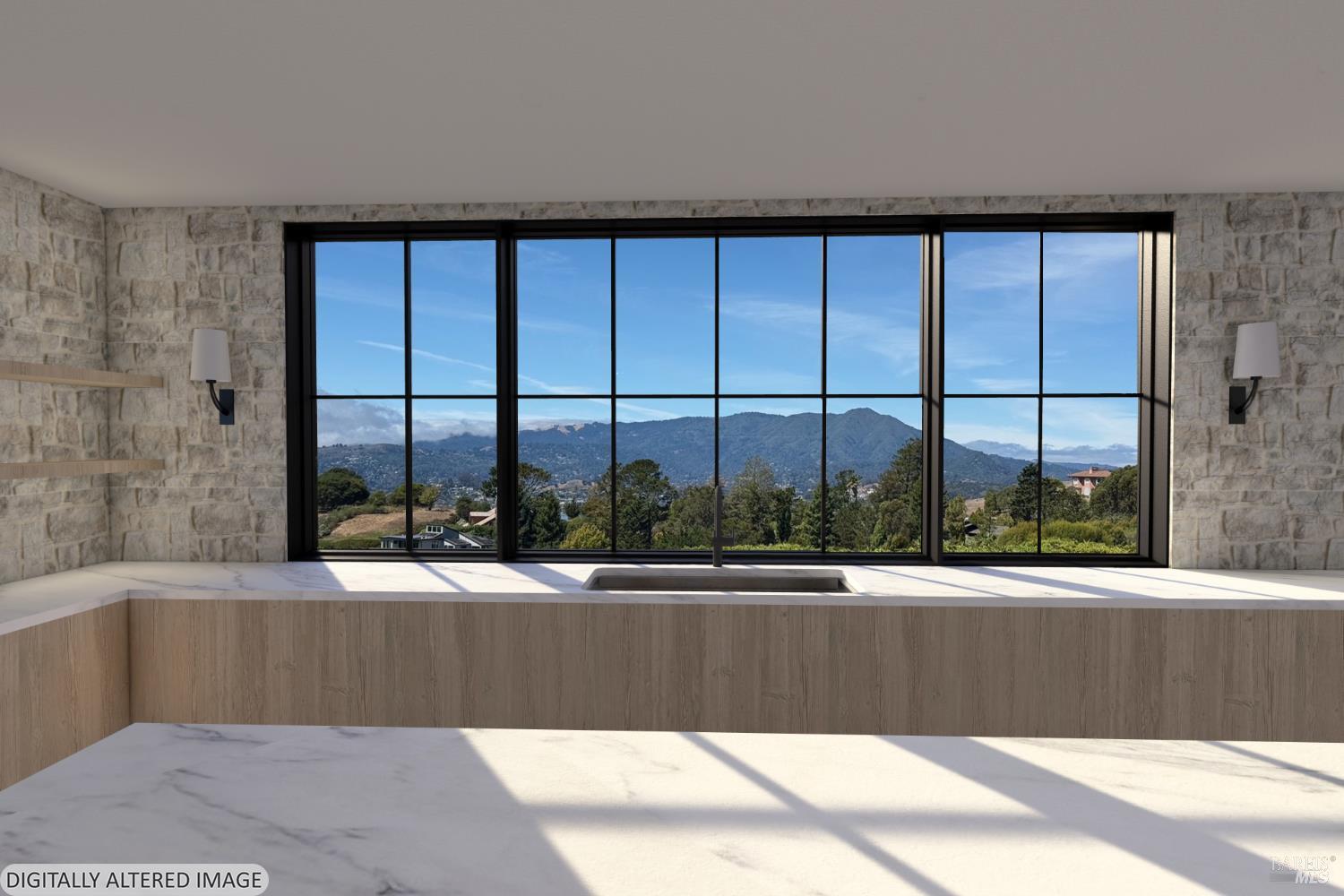 81 Mt Tiburon Road Belvedere Tiburon, CA 94920 - Photo 11 of 26 Digitally Altered Image with Architectural Rendering