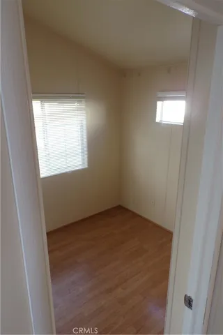 an empty room with window