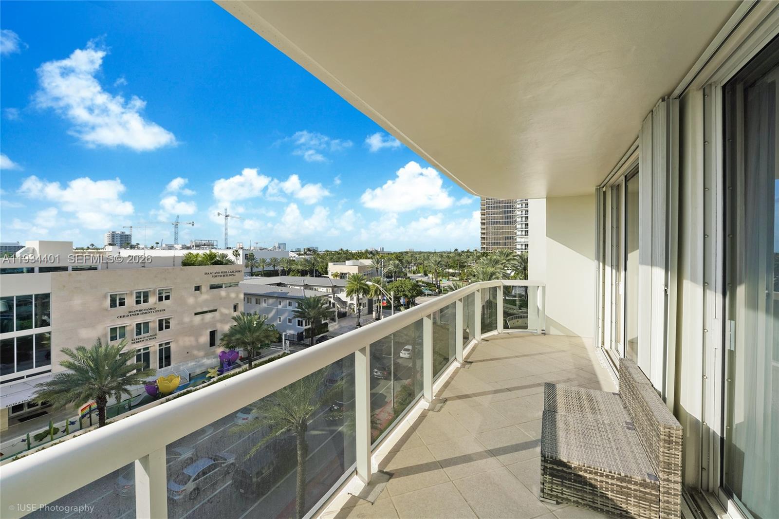 9559 Collins Avenue, Unit S5F Surfside, FL 33154 - Photo 6 of 27 Unit Balcony looking North