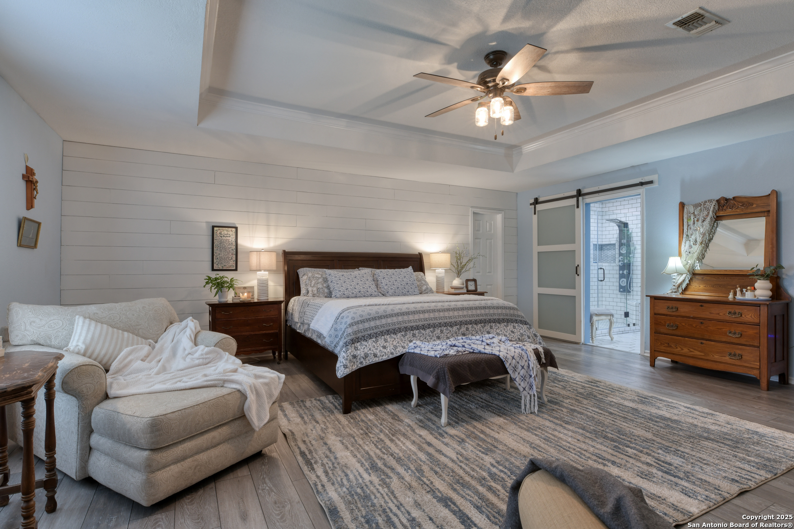 510 Rudeloff Road Seguin, TX 78155 - Photo 32 of 54 a bedroom with a bed couches and furniture