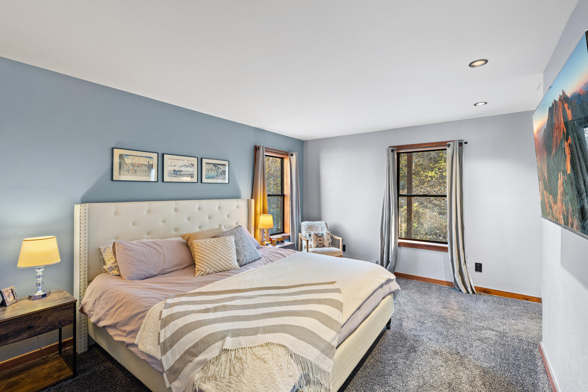 15 South Garfield Street Rico, CO 81332 - Photo 13 of 43 a bedroom with a bed and a lamp