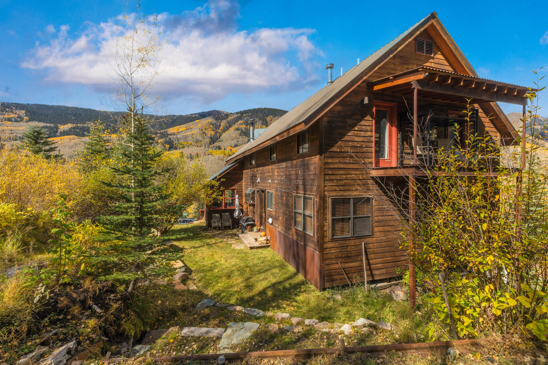 15 South Garfield Street Rico, CO 81332 - Photo 41 of 43 a view of a house with a small yard