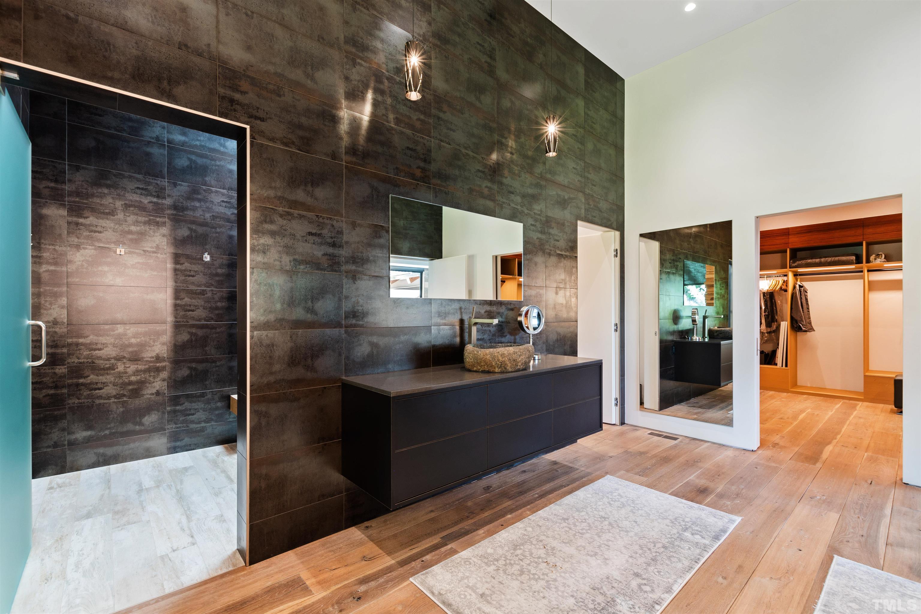 2315 Beechridge Road Raleigh, NC 27608 - Photo 21 of 78 a kitchen with granite countertop a refrigerator and a sink