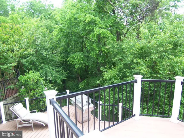 a view of a deck with a patio