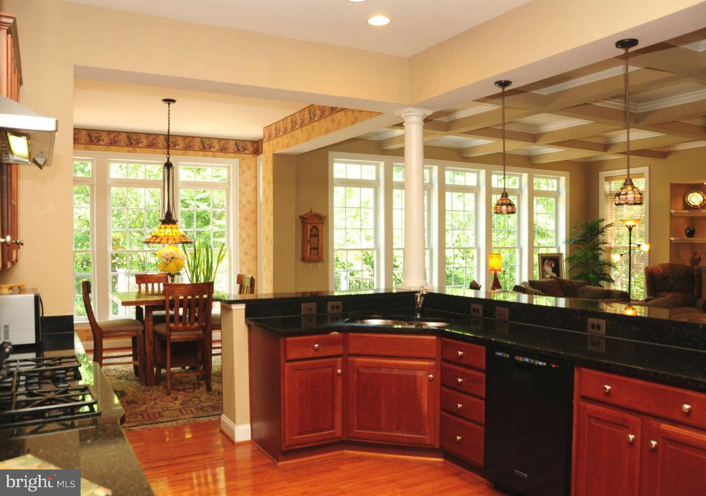 19123 Stream Crossing Court Leesburg, VA 20176 - Photo 7 of 30 a kitchen with a sink and large windows