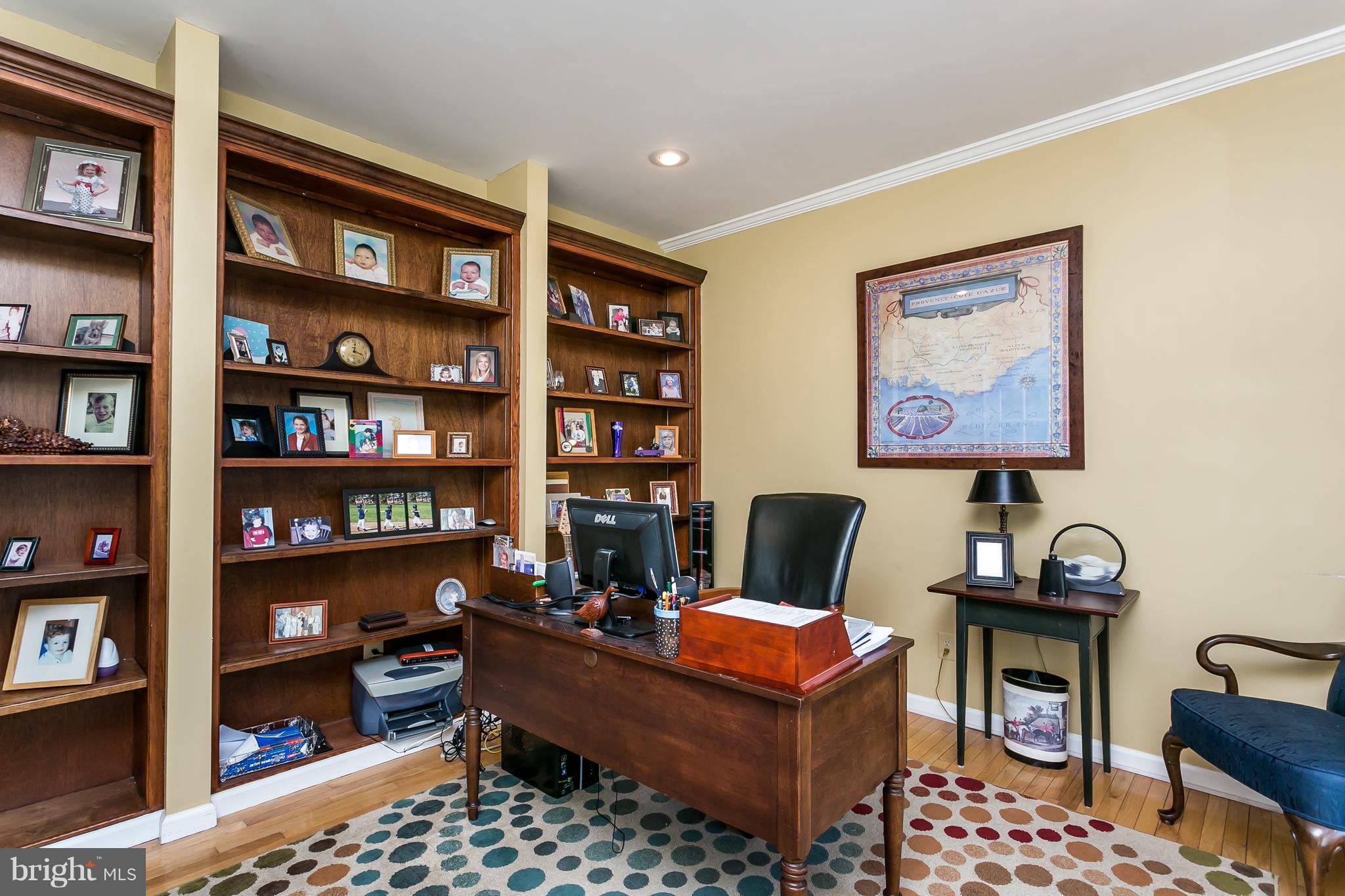 14205 Robcaste Road Phoenix, MD 21131 - Photo 8 of 30 Library With Built Ins. & Hardwoods