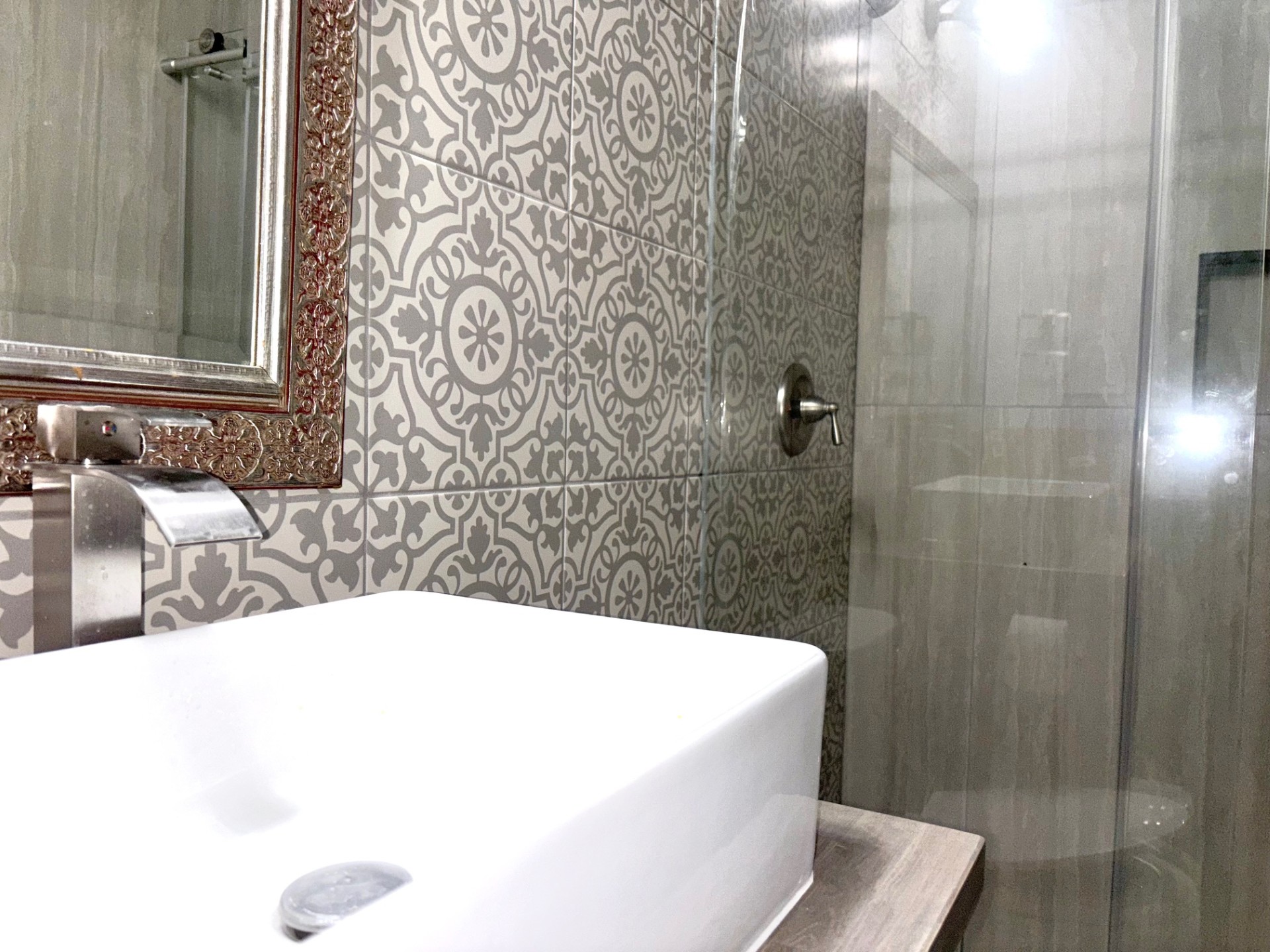 3416 Primrose Trail Georgetown, TX 78628 - Photo 34 of 35 Full bath with floor to ceiling tiled shower and tile walls