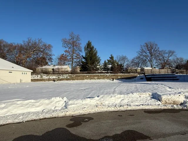 a view of yard with mountain