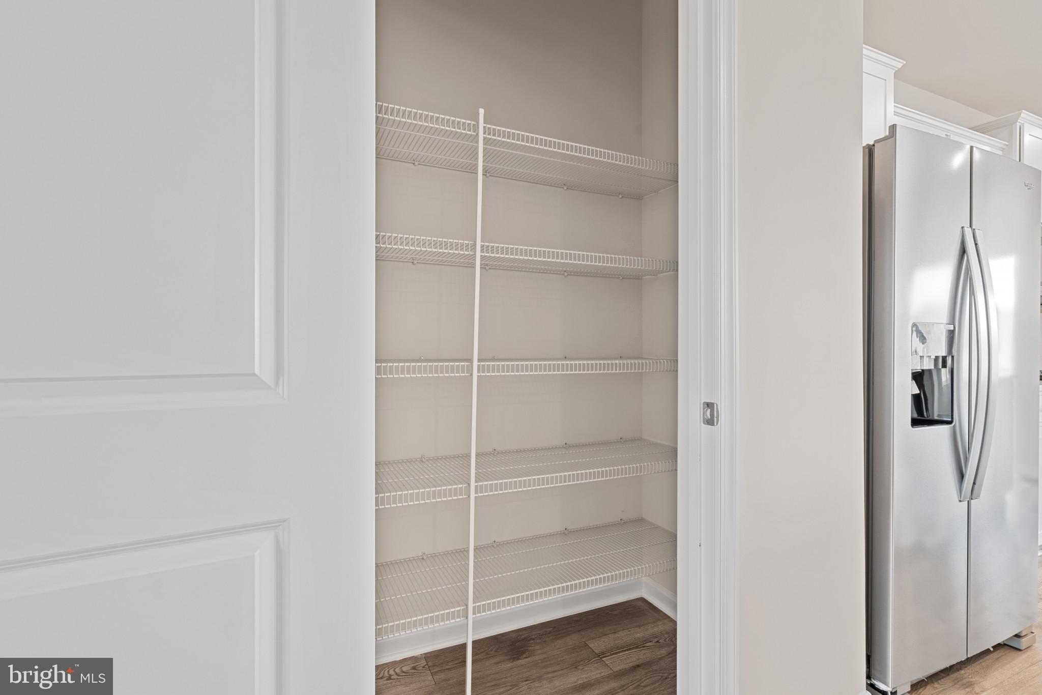725 Compass Way Frederick, MD 21701 - Photo 22 of 47 a view of walk in closet with empty racks