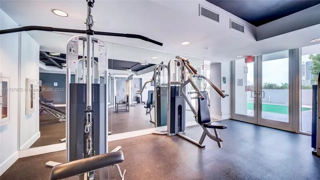 a view of a city with tall buildings