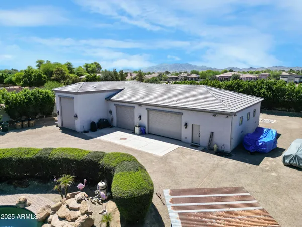 a aerial view of a house