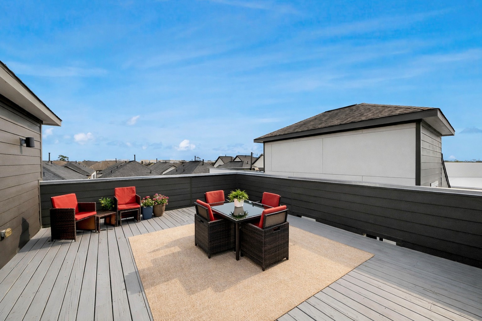 1628 West 24th Street Houston, TX 77008 - Photo 3 of 41 Step into an entertainer's paradise with breathtaking city views, perfect for grilling with friends and enjoying spectacular fireworks from your inviting sitting area.