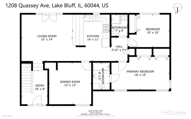 $399,000 | 1208 Quassey Avenue, Lake Bluff, IL 60044