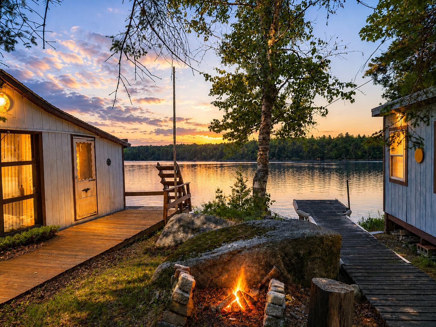 799 Upper Dobsis Road Lakeville, ME 04487 - Photo 3 of 16 Twilight digitally enhance