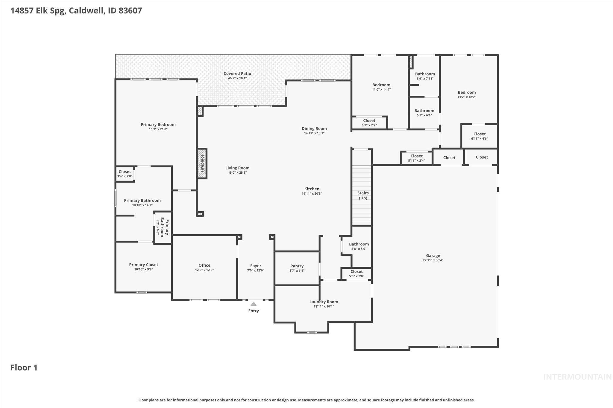 14857 Elk Spg Street Caldwell, ID 83607 - Photo 39 of 40 View of home floor plan