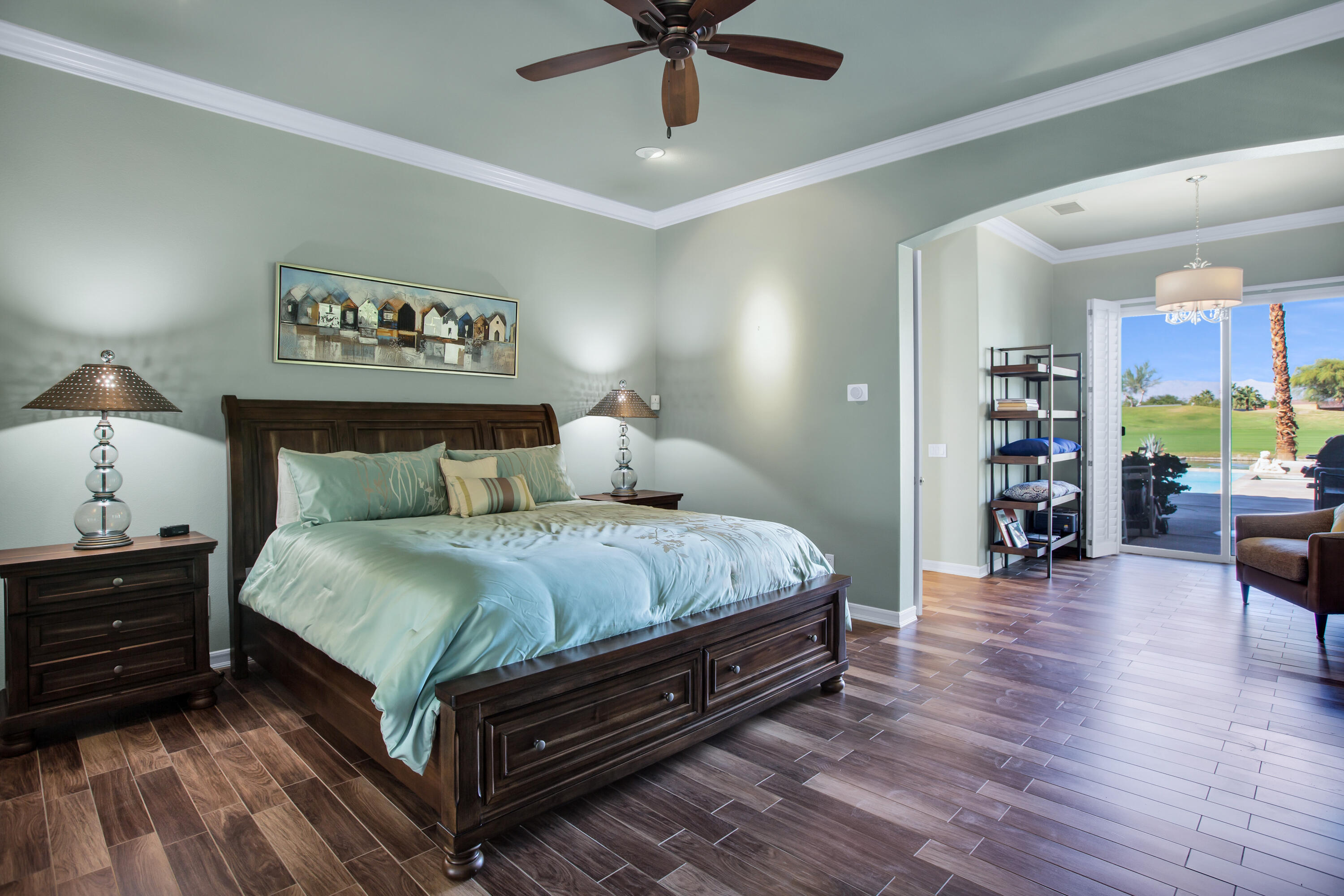 390 Loch Lomond Road Rancho Mirage, CA 92270 - Photo 25 of 55 a bed room with a bed and a chair
