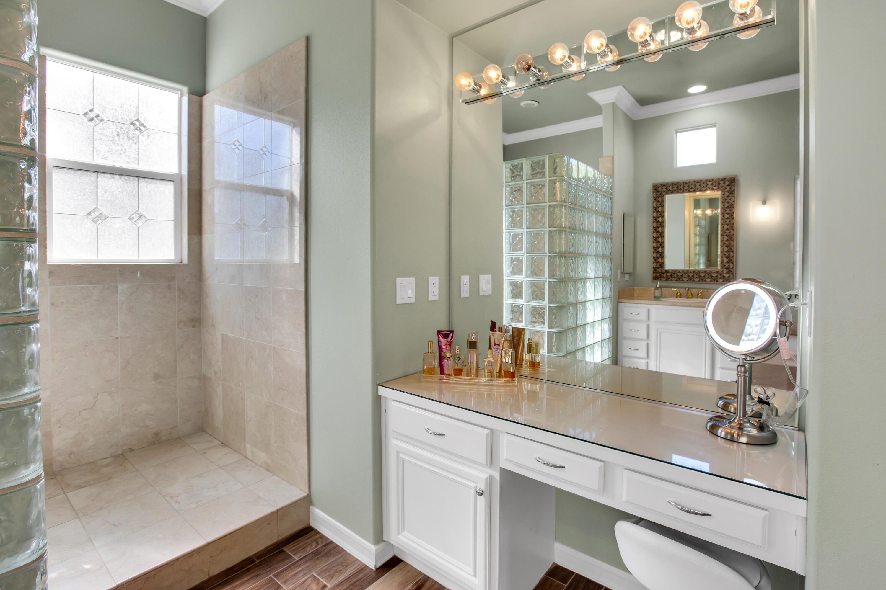 390 Loch Lomond Road Rancho Mirage, CA 92270 - Photo 29 of 55 a bathroom with a double vanity sink mirror and double