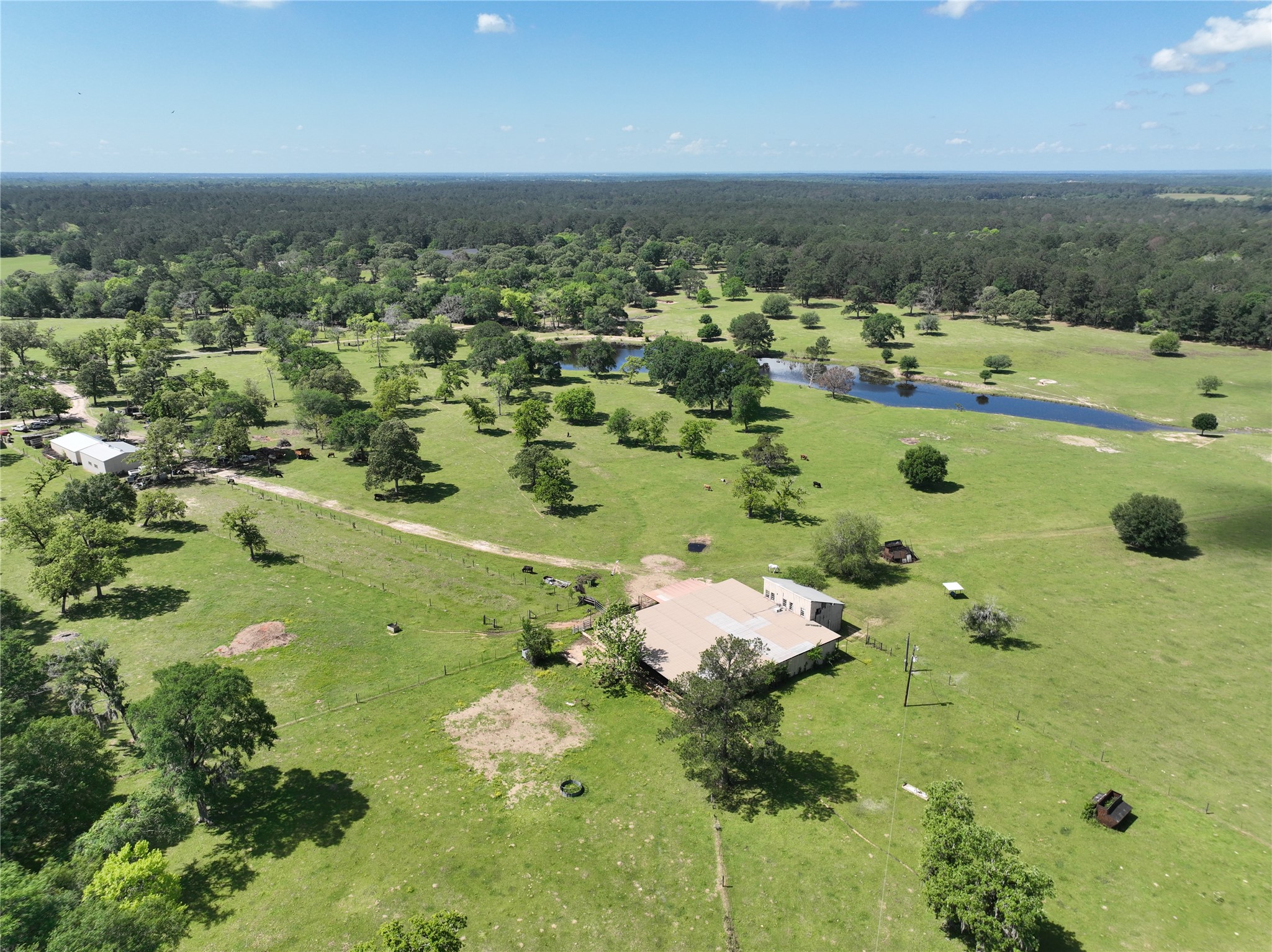 32023 Courtney Road Navasota, TX 77868 - Photo 12 of 37 an aerial view of a residential houses with outdoor space