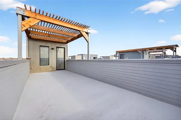 a view of a house with a balcony