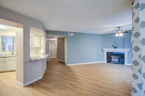 a view of an empty room