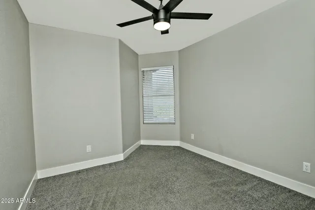 a view of small space with racks on the wall