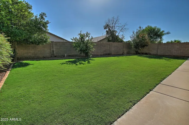 a view of a house with backyard and porch